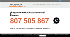 Desktop Screenshot of abogadoarrendamientos.com